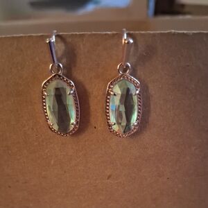Kendra Scott Gold Earrings with Iridescent Stones
